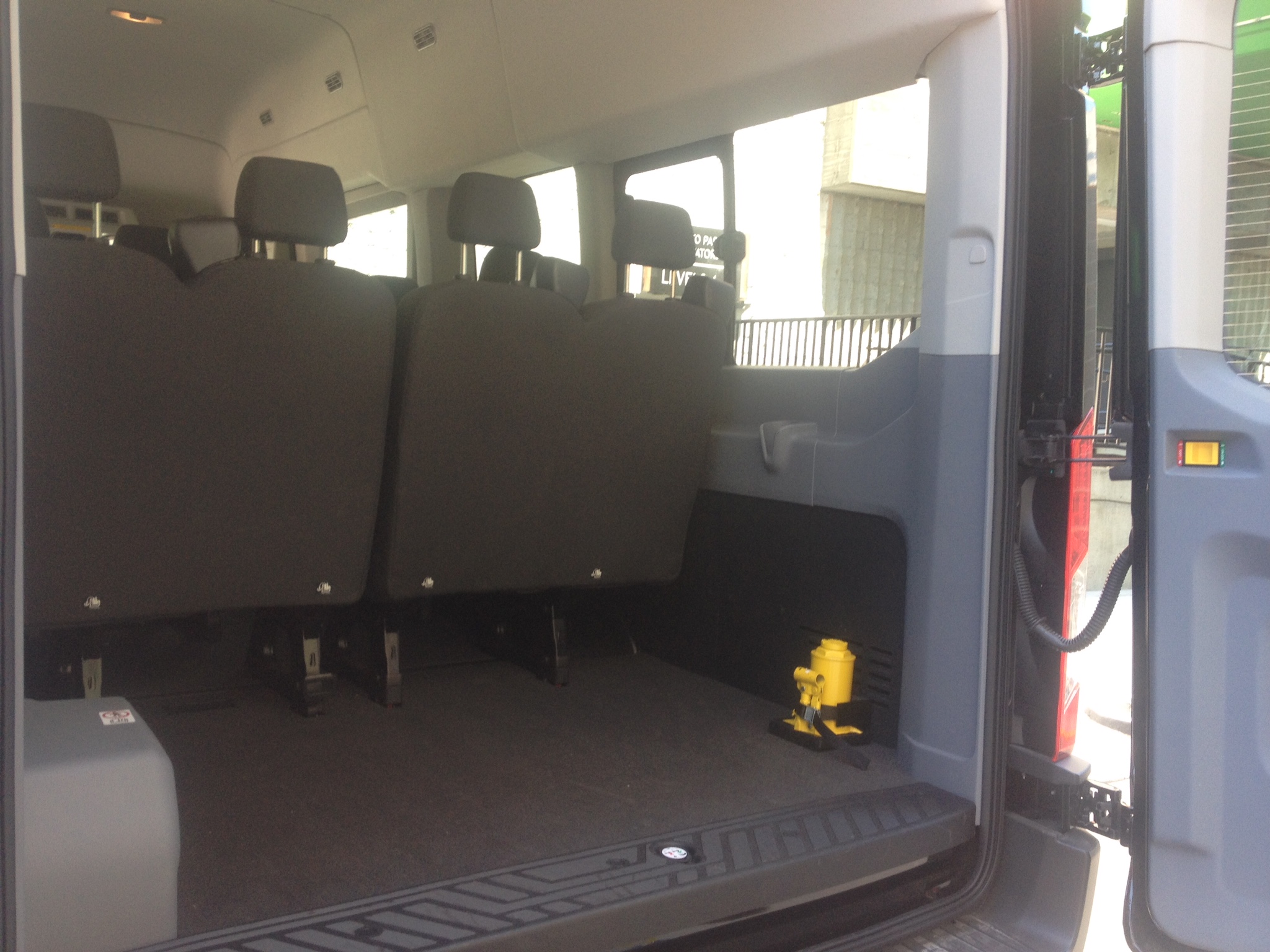 Ford Transit HD350 2015 Cargo room for luggage