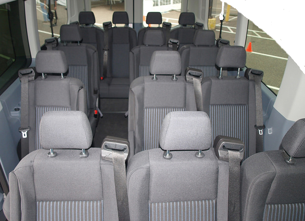 15 passenger high top van rental