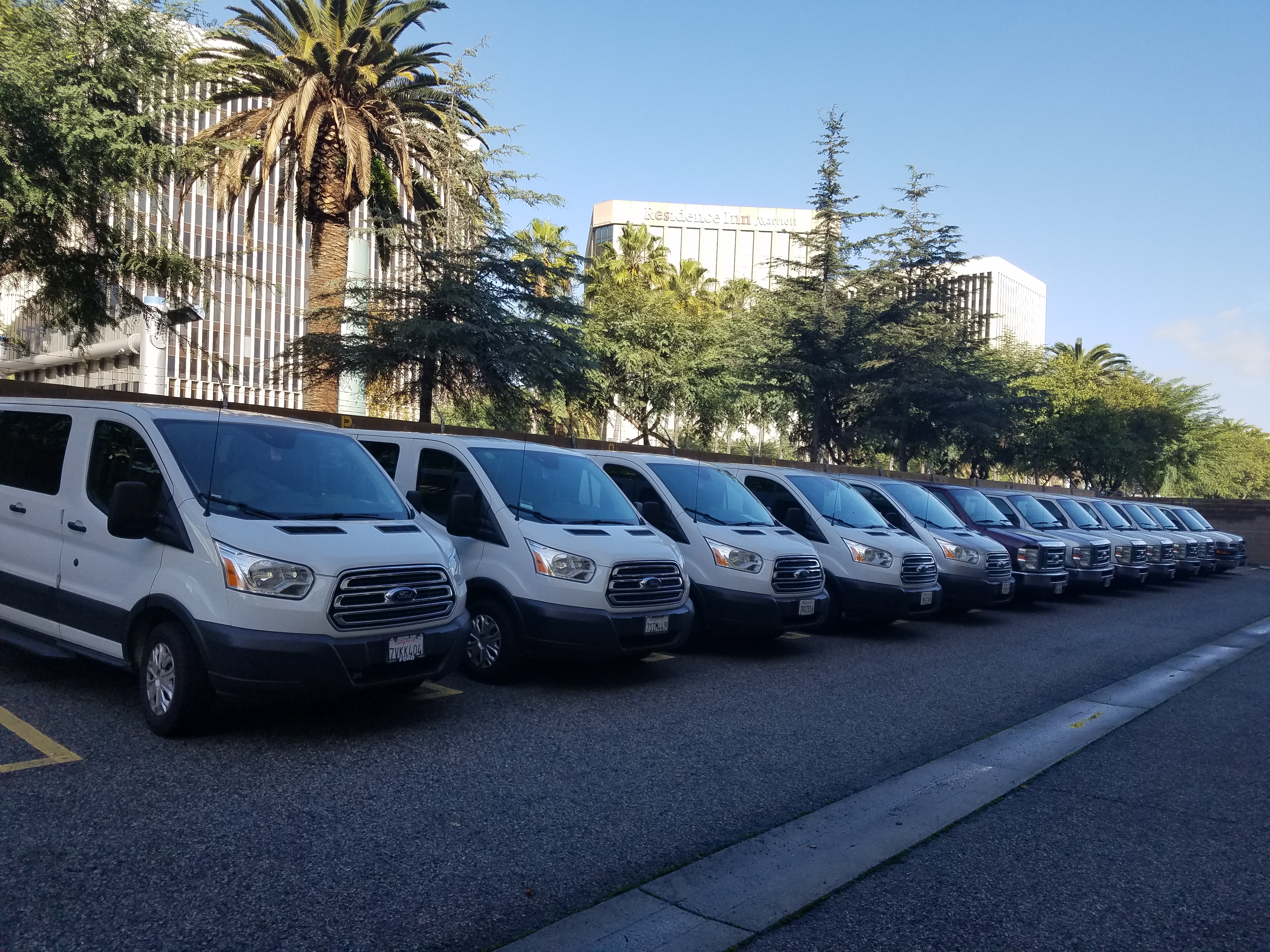 15 passenger van rental in Los Angeles airport LAX