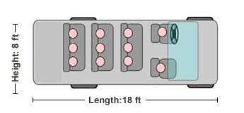 11 passenger van seat arrangement with rear row removed